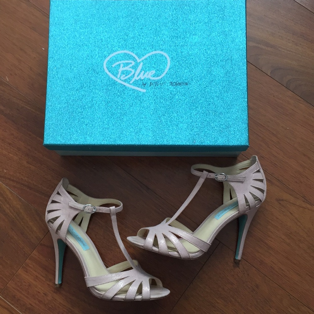 Blue by Betsey Johnson t-strap heels